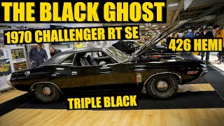 THE BLACK GHOST! 1970 Challenger RT SE 426 HEMI TRIPLE BLACK!