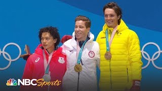 2018 Winter Olympics: Shaun White gets halfpipe gold medal at medal ceremony | NBC Sports