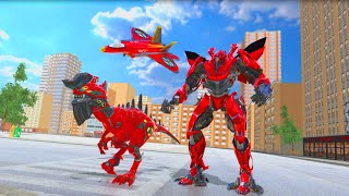 Raptor Robot Games 2020 - Drone Robot Car Games  - Android GamePlay screenshot 1