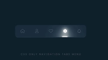 CSS Only Navigation Tabs with Sliding Menu Indicator