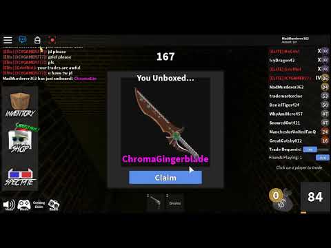 Unboxing Chroma Gingerblade Roblox Murder Mystery 2 MM2 - YouTube.