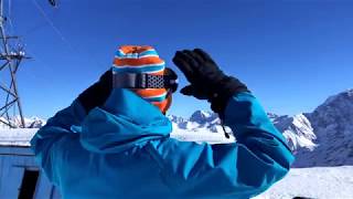Спуск на сноуборде со склона Эльбруса 2019 / Snowboard descent from the slope of Elbrus 2019