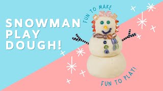 How To Make Playdough Snowmen | A Cute Gift Kids Can Make screenshot 4