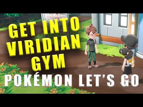 Видео: Pok Mon Let's Go Viridian City и Viridian City Gym - доступны Pok Mon, предметы и кроссовки