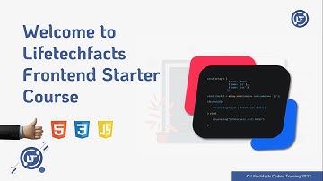 1. Introduction to the Course - Frontend Web Development Starter Course