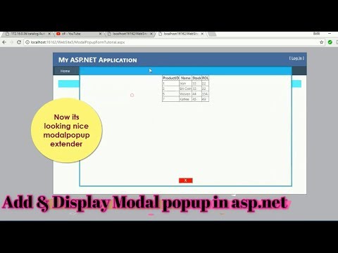 How to create modal popup extender in asp .net 100 % working