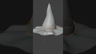 How to model a Witch Hat 🔥 #blender #blendertips #3dmodeling