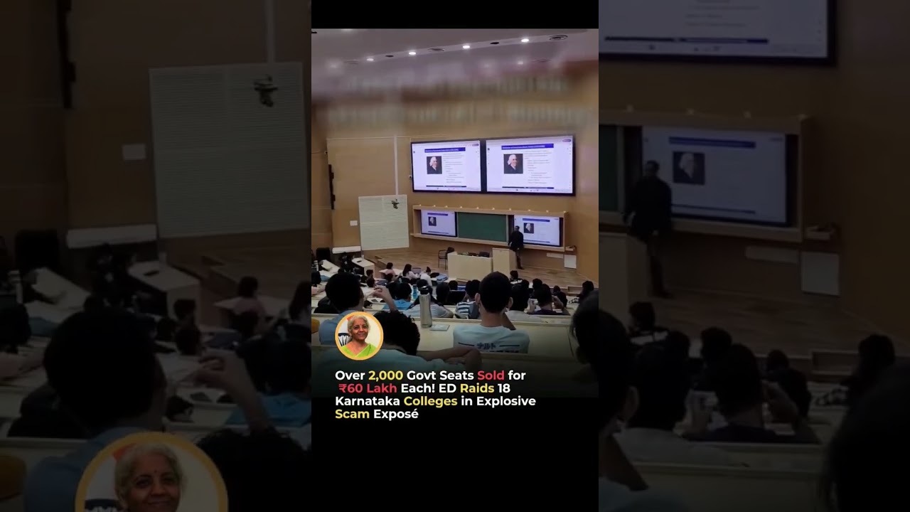 ED raided 18 locations linked to a ₹60 crore seat blocking scam in top Bengaluru colleges like bms