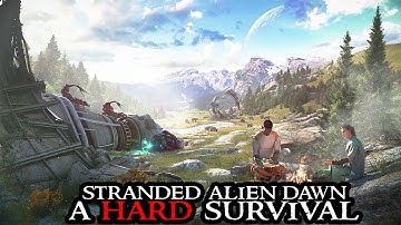 Stranded Alien Dawn COMPLETE PLAYTHROUGH From Scratch - Hard Settings | Rimworld-Like Colony Sim