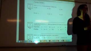 U1- Functions and Relations Lesson #1 - Function Notation