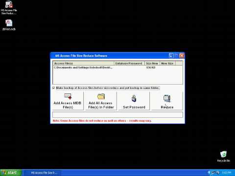 Sobolsoft com   How To Use MS Access File Size Reduce Software