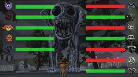 Zoonomaly Mosters vs Poppy Playtime Chapter 3 Smiling Critters animation with HEALTHBARS