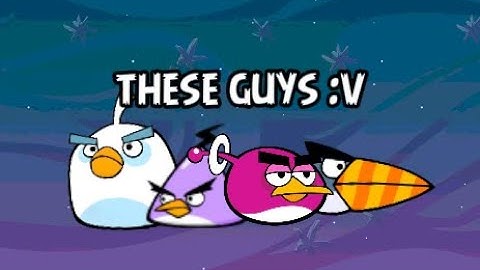 Angry Birds Space - All Unused Birds