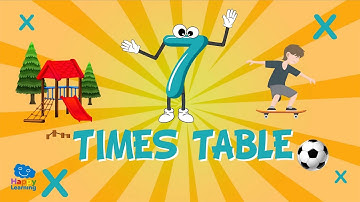 7 Times Table Song: Easy Peasy Maths | Educational Videos for Kids