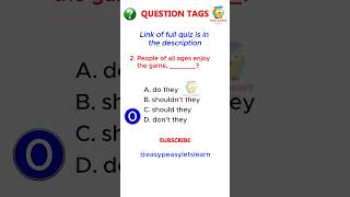 Tag Questions Quiz with Answers | Listen & Repeat | English Grammer | Question Tags #hsc #ssc