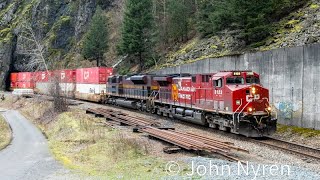 BIG CPKC Stacks and Autorack Train, with KCS ACE Locomotive!