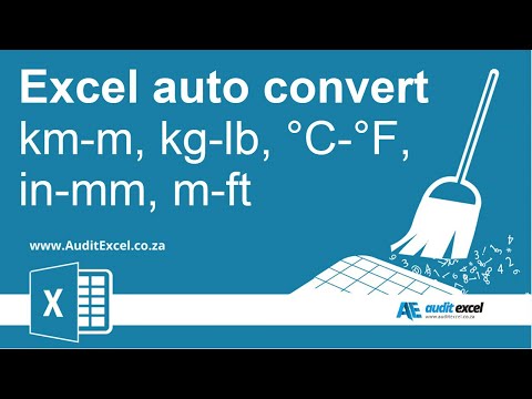 Convert from km to miles and more in Excel