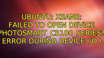 Xsane: Failed to open device `hpaio:/net/Photosmart_C5100_series?zc=HP5180
