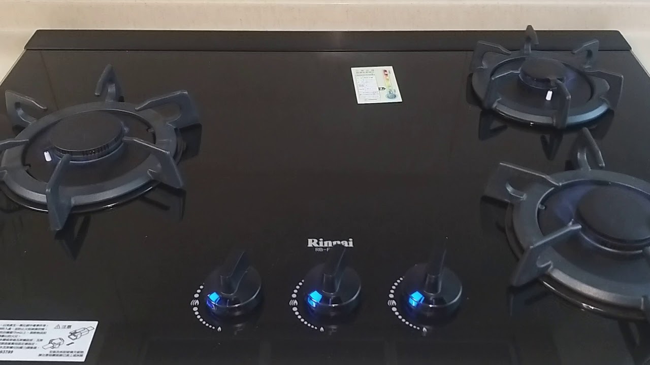 林內牌瓦斯爐rb F312g 三口蓮花檯面爐安裝實例至善水電行line Id 0989002773 Youtube