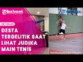 Desta Heran Judika Punya Gaya Servis Unik saat Main Tenis Bersama
