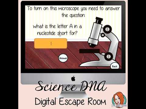 DNA Science Lesson Escape Room