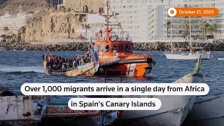 Canary Islands get 1,000 migrants in single day