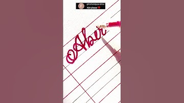 Abir-Writing beautiful name in cursive handwriting ✨🖋️#handwriting #cursive #lettering #shorts