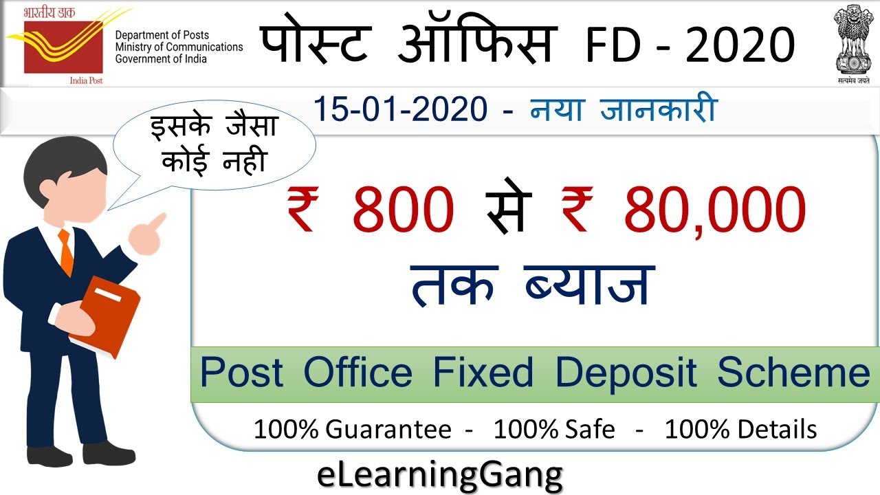 Post Office Fixed Deposit Scheme | Post Office FD scheme ...