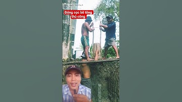 bất ngờ miền tây đóng cọc bê tông cực mạnh #videoviral #miềntây