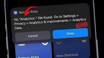 No Analytics File Found iPhone / iPad / Fixed