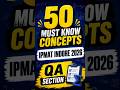 MKC-4 ( Must Know Concepts) | IPMAT Indore Quant | IPMAT Indore Exam 2026 #ipmat2026 #ipmatindore