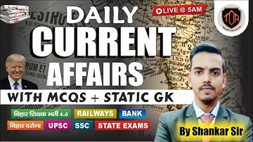 04 December 2025 Current Affairs | Daily Current Affairs | SSC, BPSC, NTPC Shankar Sir  BPSC TRE 4.0