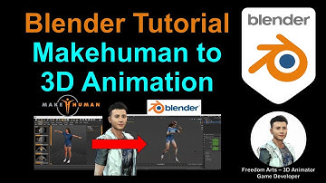 Makehuman to 3D Animation in Blender - [ Blender Tutorial ]