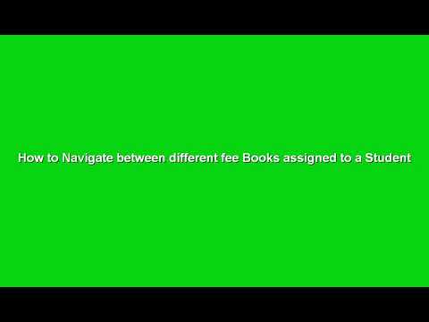 HOW TO NAVIGATE IN BETWEEN FEE BOOKS?