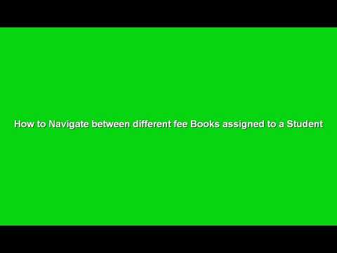 HOW TO NAVIGATE IN BETWEEN FEE BOOKS?