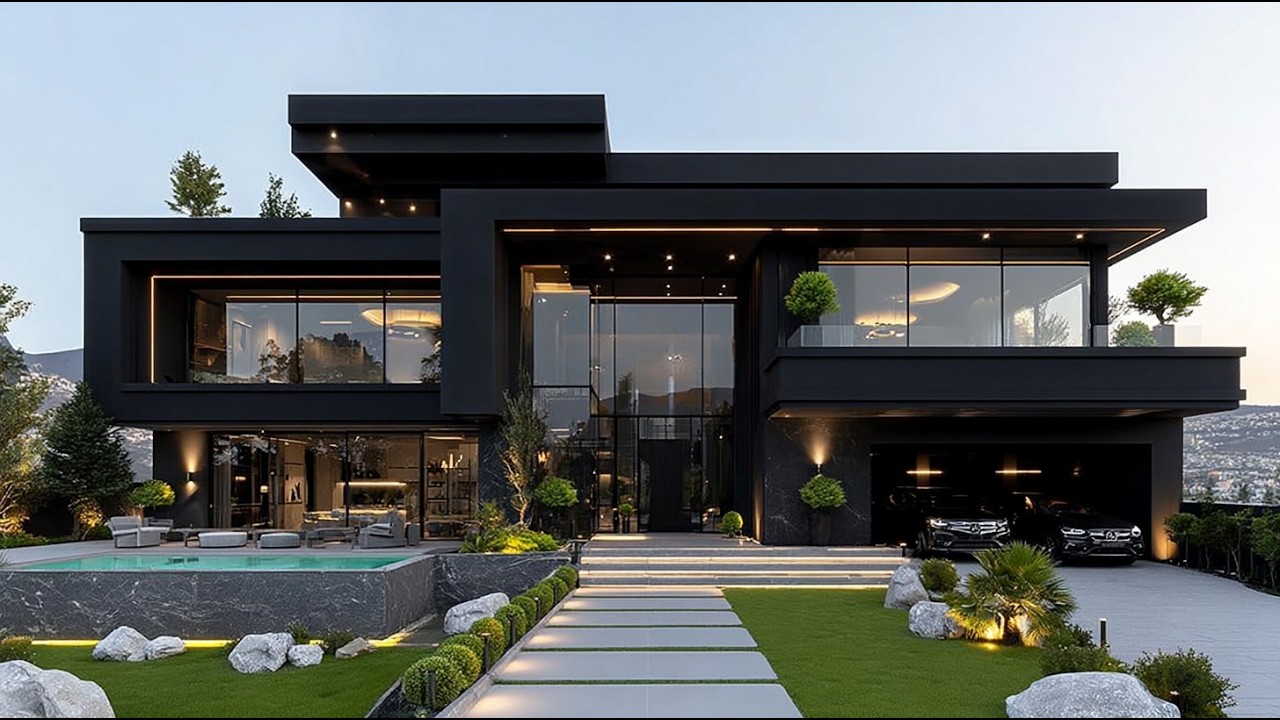 Black Ember Residence – A Mansion That Glows After Sunset