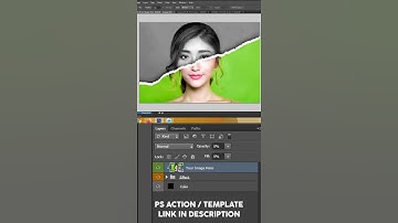 Paper Torn Effect / Photoshop Template / #Shorts