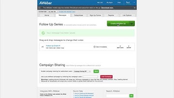 How to Build A Follow Up Email Series With Aweber
