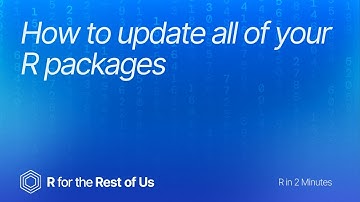 How to update all of your R packages