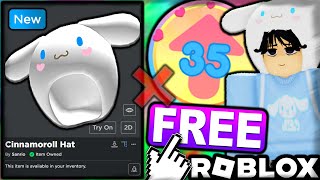 GLITCHED FREE ACCESSORY!? HOW TO GET Cinnamoroll Hat! (ROBLOX Hello Kitty Cafe EVENT)