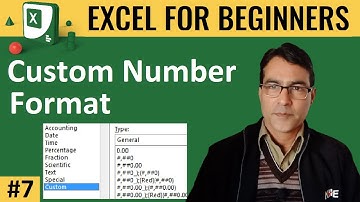 Custom Number Formatting in excel | MS Excel for beginners lesson-7 | Number format in excel