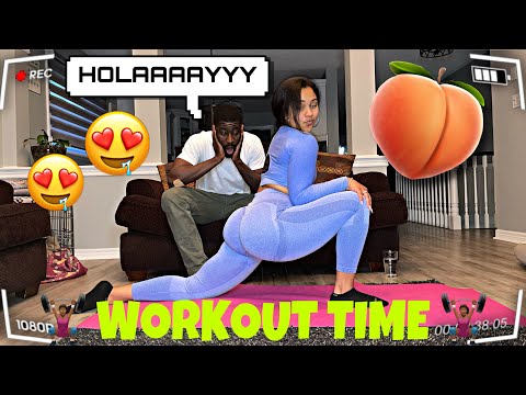 WORKING OUT WHILE WEARING TIKTOK FAMOUS BUTT-LIFTING LEGGINGS!! **TO SEE HOW MY BOYFRIEND REACTS!!**