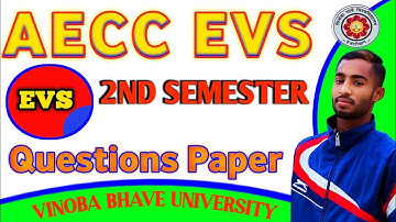#AECC EVS QUESTION PAPER WITH ANSWERS, #SEMESTER -2 #vbu.#bbmku