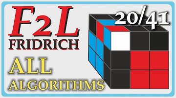 F2L 20/41 Fridrich Method | SpeedCubing Rubik