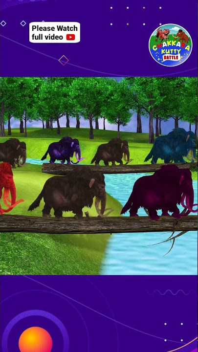 10 Mammoth Elephant VS 10 Giant Hyena ~ Shorts