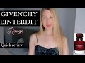 GIVENCHY “L’INTERDIT” Rouge Review !