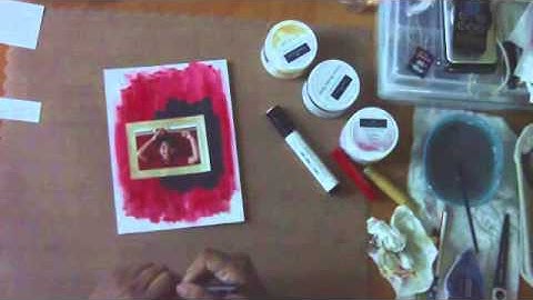 Mou Saha Mixed Media Layout: Take the Challenge, August 2014, Faber-Castell Design Memory Craft