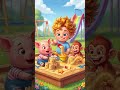 Playing in the Playground Song 🛝 | Fun Nursery Rhymes | Baby Cartoon #toddlersongs #shorts