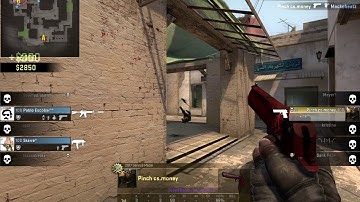 crazy 1v4 deagle hs only on mirage