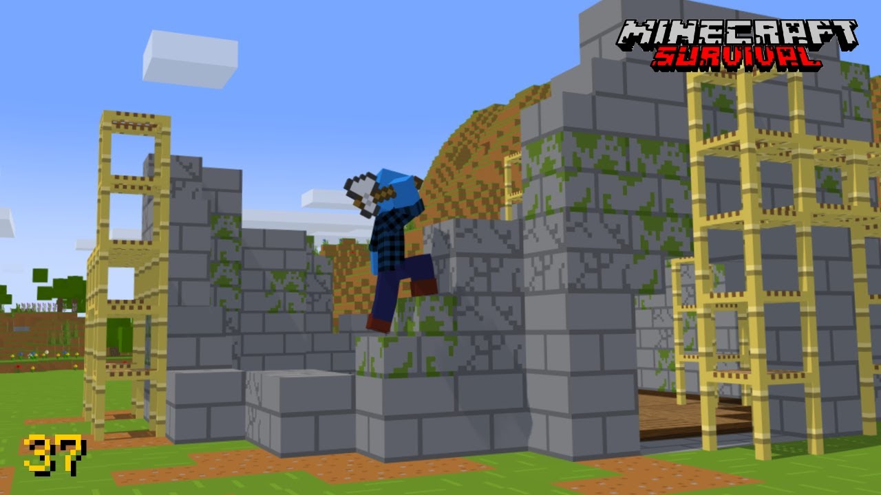 Rebuilding The Castle | Minecraft Survival | Ep.37 - YouTube